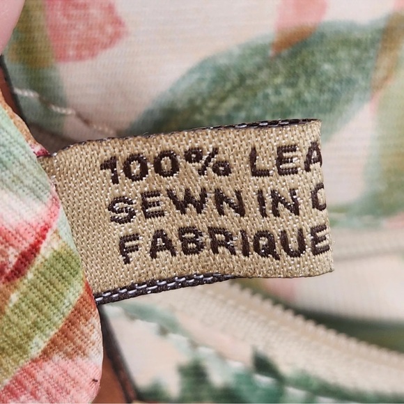 Patricia Nash Poppy tote bag women's tan leather Tooled Seashell Frame new $289 - Picture 7 of 16